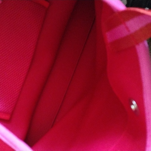 Anthropologie Summersault Stylish Pink Tote Bag - Picture 3 of 7